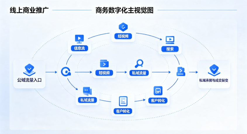 林州市线上商业推广怎么做？全域流量闭环搭建与低成本转化实战指南